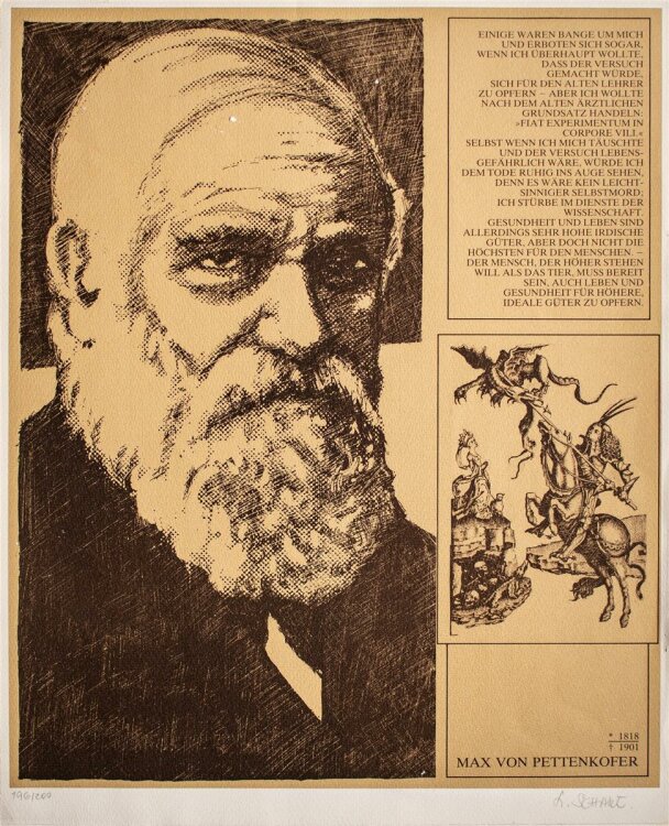 Ludwig Scharl - Max von Pettenkofer - Lithografie - o. J. - 196/200