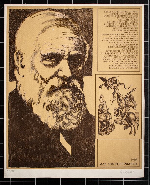 Ludwig Scharl - Max von Pettenkofer - Lithografie - o. J....