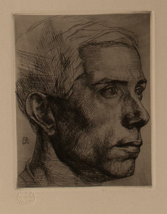 Friedrich Barth - Männerporträt - Radierung - 1905