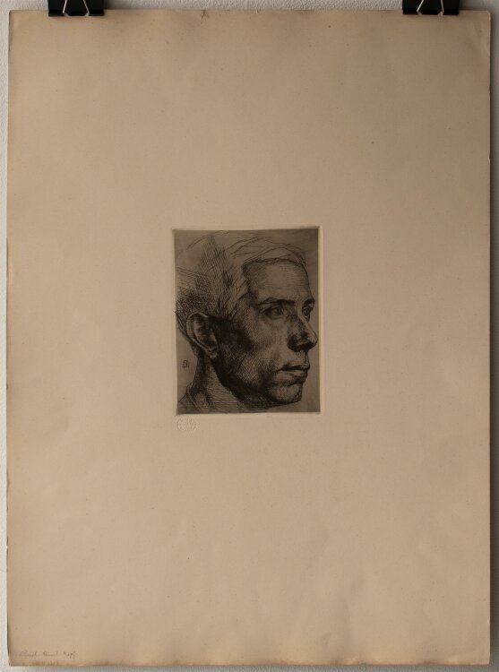 Friedrich Barth - Männerporträt - Radierung - 1905