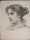 Ernst W. Hildebrand - Weibliches Porträt - 1896 - colorierte Kohlezeichnung
