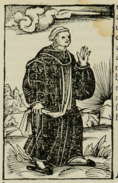 Sebastian Münster - Geistlicher - o.J. - Holzschnitt
