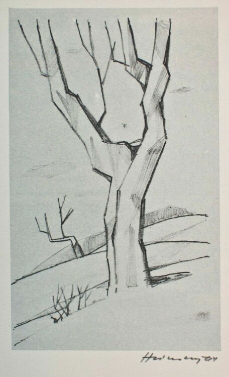 Stanislav Hlinovský - Kleine Landschaft (Ex Libris GB?) - Lithographie - 1964