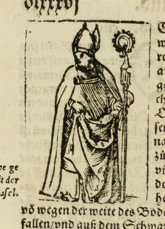 Sebastian Münster - Bischof - 1578 - Holzschnitt