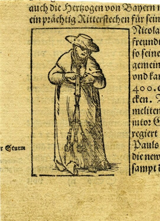 Sebastian Münster - Kardinal - 1592? - Holzschnitt