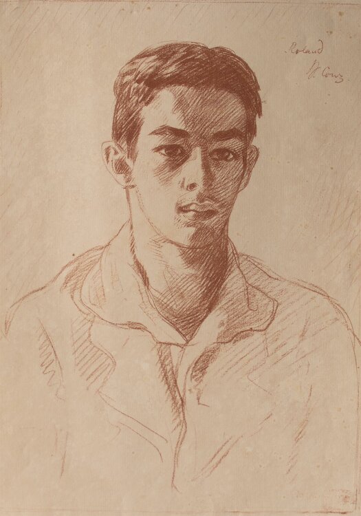 Walter Conz - Porträt eines jungen Mannes - Radierung - o. J.
