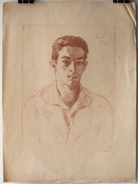 Walter Conz - Porträt eines jungen Mannes - Radierung - o. J.