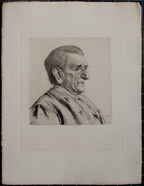 Jan Veth - Männerporträt - Radierung - 1892
