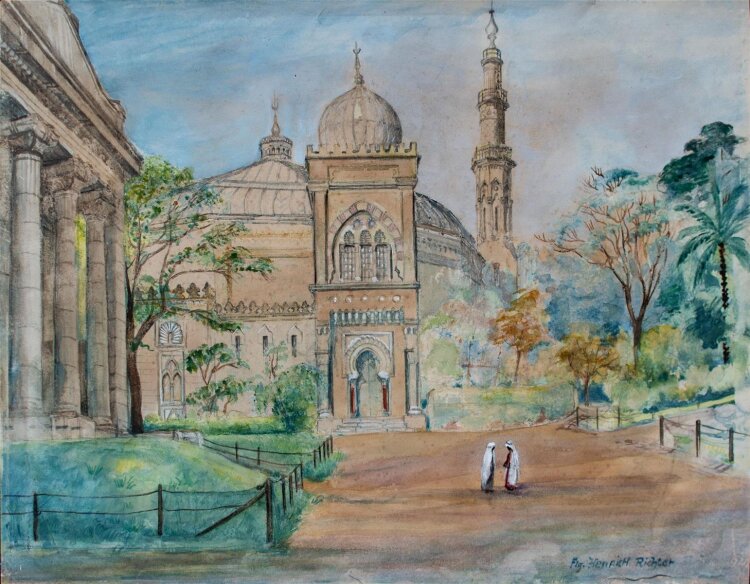 Unbekannt - Orientalische Stadt - Aquarell - o. J.