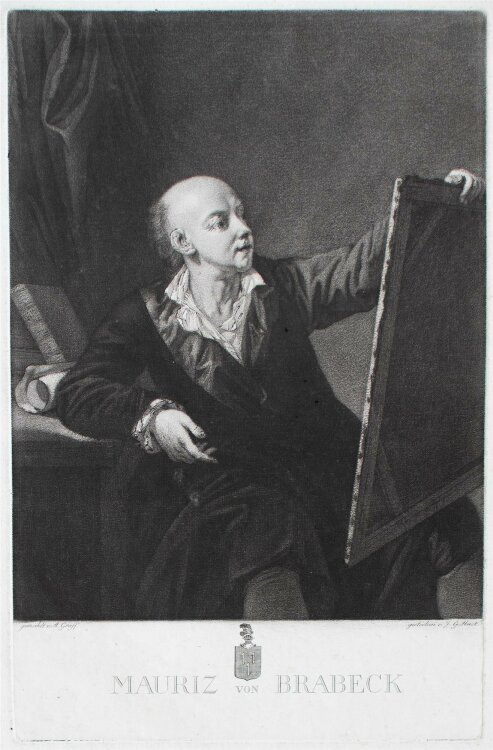 Johann Gerhard Huck - Mauriz von Brabeck - Mezzotinto - o.J.