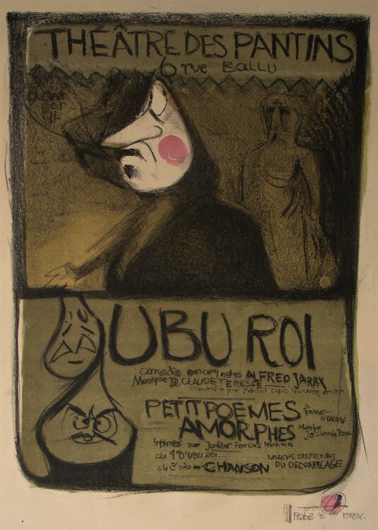 Andreas Brexendorff - Puppentheater Ubu-König - Farblithografie - o. J.