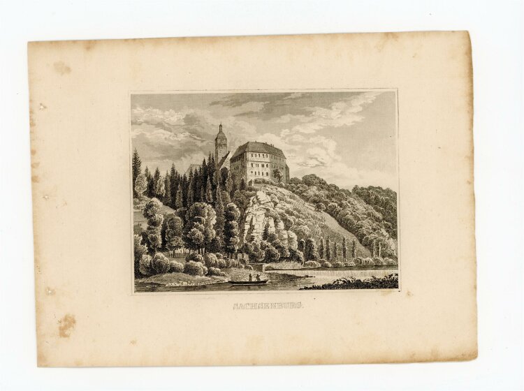 unbekannt - Sachsenburg - Stahlstich - 1840