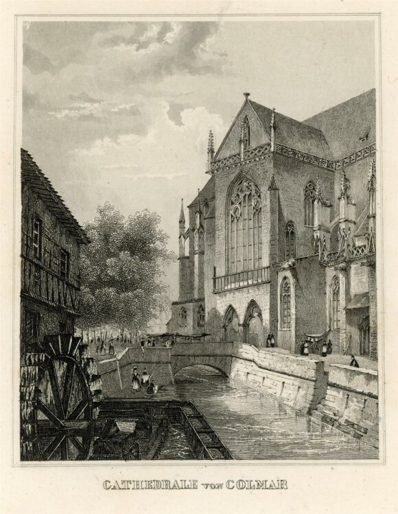 unbekannt - Cathedrale von Colmar - Stahlstich - 1840