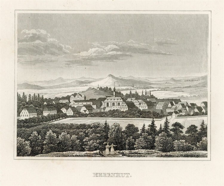 unbekannt - Herrnhut - Stahlstich - 1840
