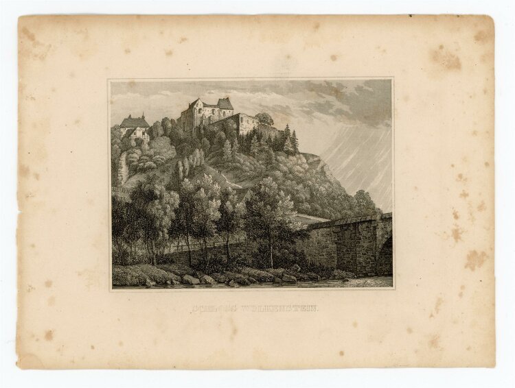 unbekannt - Schloss von Wolkenstein - Stahlstich - 1840