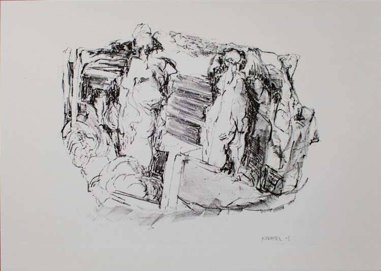 Stefan Knechtel - Assoziative Situation - Lithografie - 2008