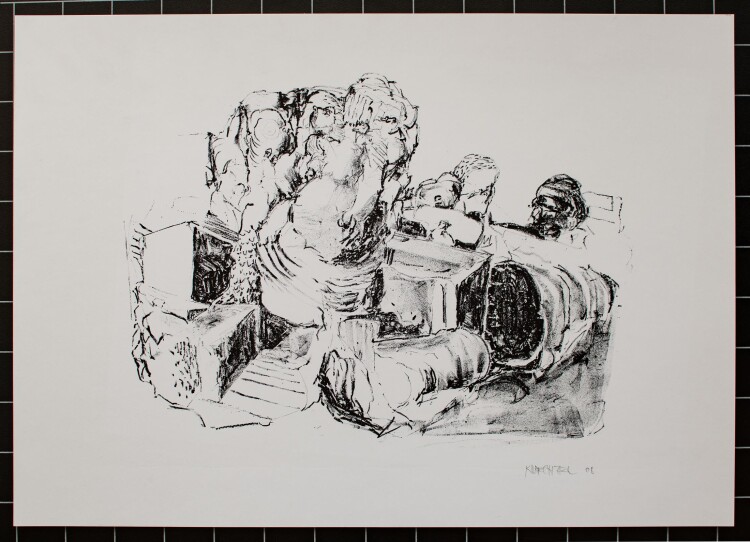 Stefan Knechtel - Assoziative Formen - Lithografie - 2008