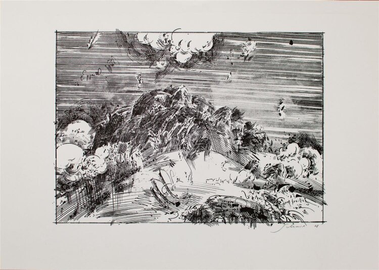 Robert Schmiedel - Landschaftseindruck - Lithografie - 2008