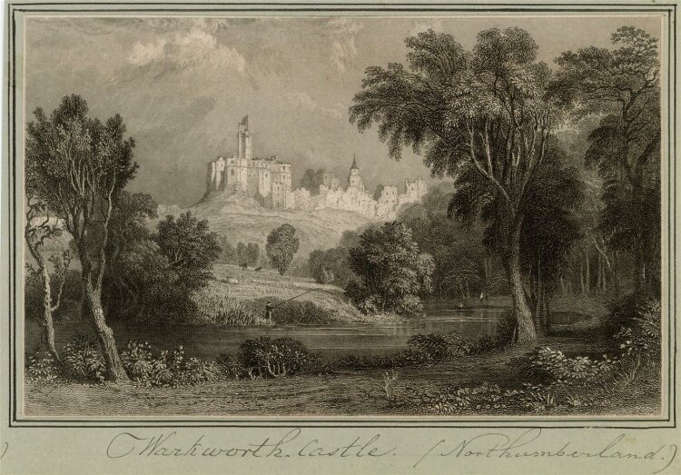 unbekannt - Warkworth-Castle in Northumberland -...