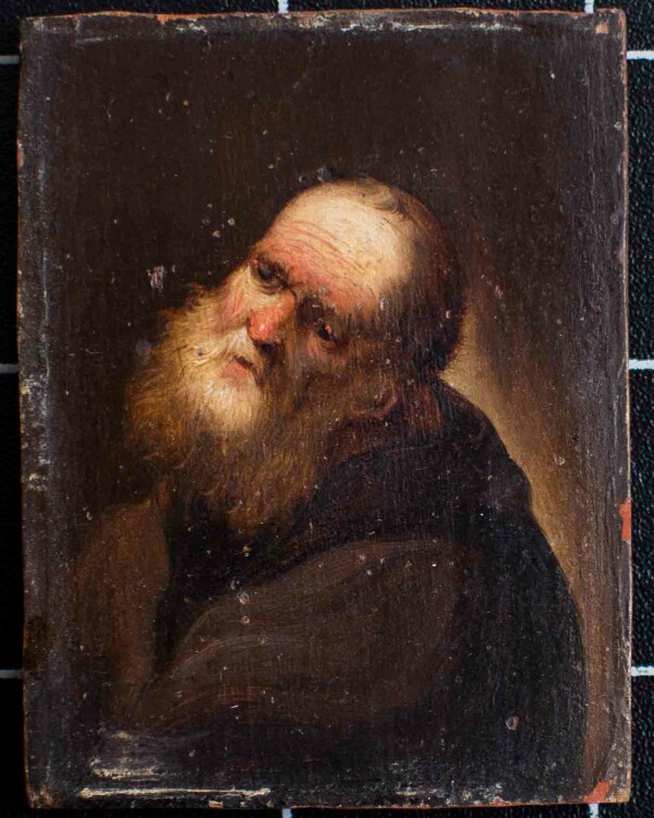 Christian Wilhelm Ernst Dietrich - Männliches Porträt - o.J. - Öl auf Holz