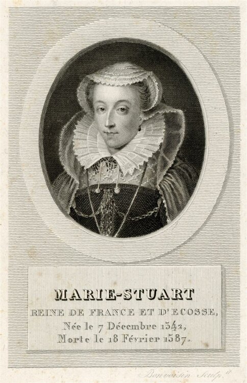 unbekannt - Portrait Marie-Stuart - Stahlstich - o.J.