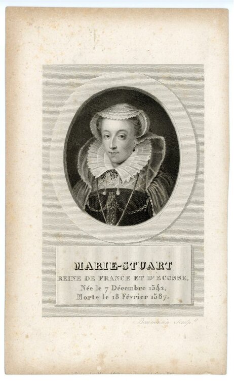 unbekannt - Portrait Marie-Stuart - Stahlstich - o.J.