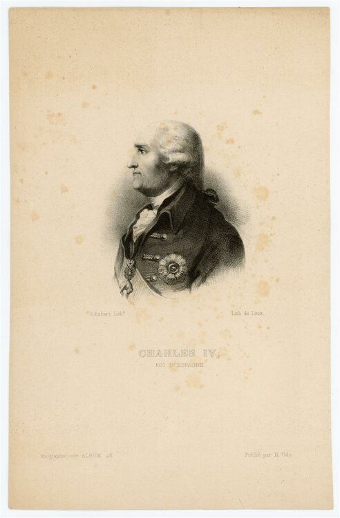 unbekannt - Portrait Karl IV. - Lithografie - o.J.