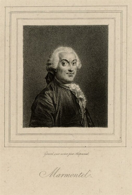 unbekannt - Portrait Jean-François Marmontel - Stahlstich - o.J.