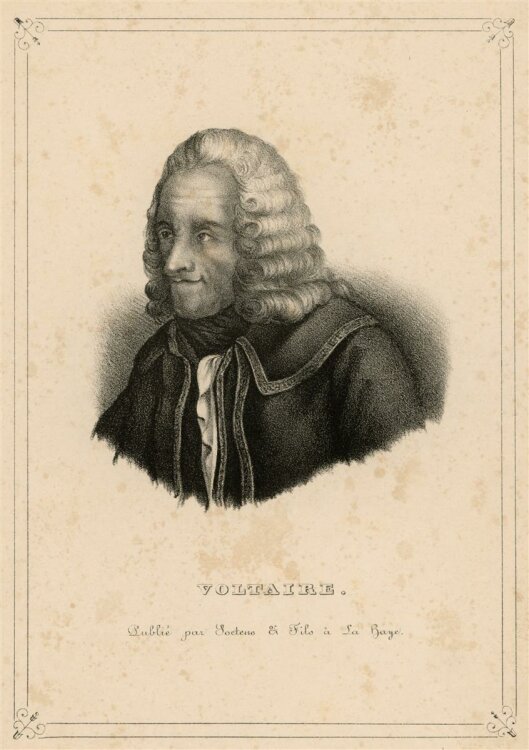 unbekannt - Portrait Voltaire - Lithografie - o.J.