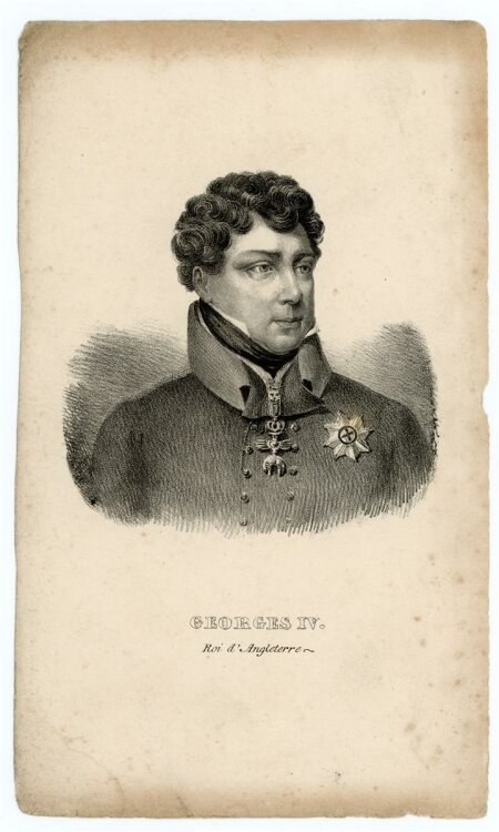 unbekannt - Portrait Georg IV. - Lithografie - o.J.