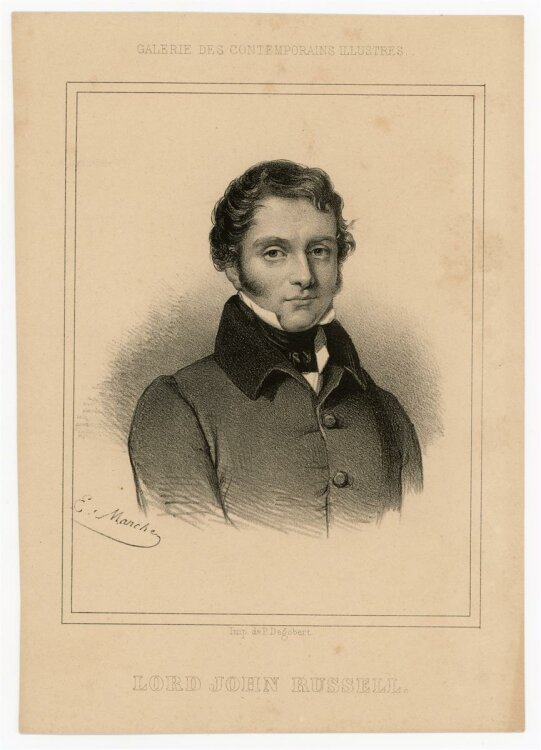 unbekannt - Portrait Lord John Russell - Lithografie - o.J.