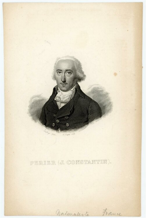 unbekannt - Portrait Jacques-Constantin Périer - Stahlstich - o.J.