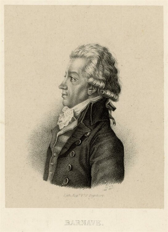 unbekannt - Portrait Antoine Barnave - Lithografie - o.J.