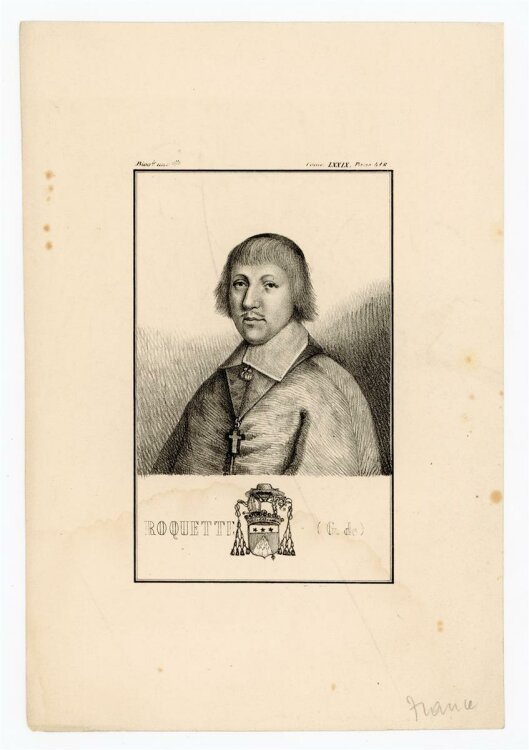 unbekannt - Portrait Roquette - Lithografie - o.J.