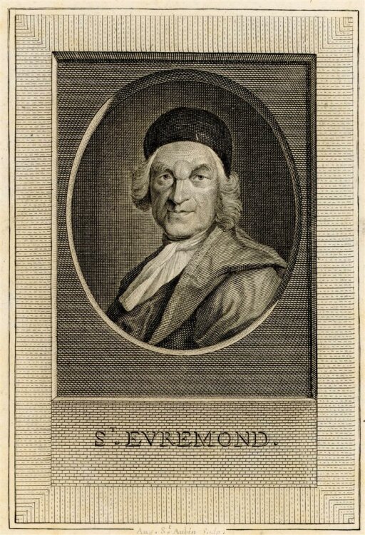 unbekannt - Portrait Charles de Saint-Évremond - Kupferstich - o.J.