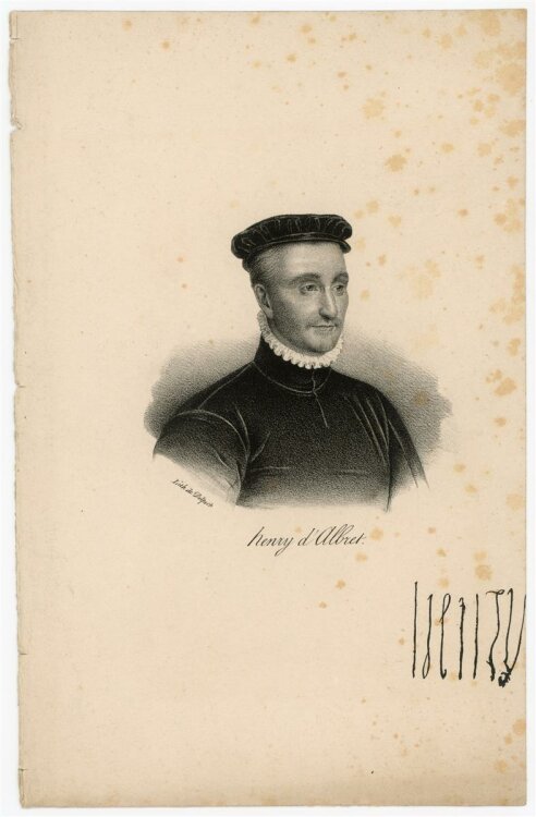 unbekannt - Portrait Henry d Albert - Lithografie - o.J.