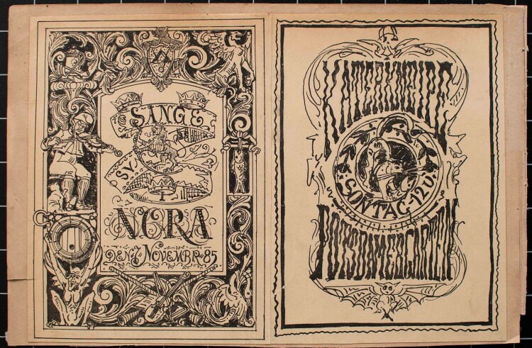 Unbekannt - Einladungskarte Nora - Bleistiftzeichnung - o. J.