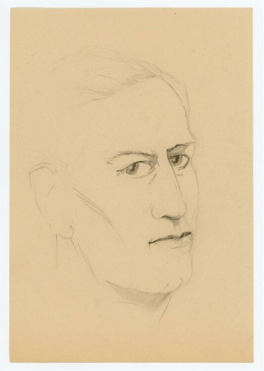 Witt Pfeiffer - Portrait eines Mannes - Bleistiftzeichnung - o.J.
