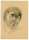 Witt Pfeiffer - Portrait eines schlafenden Mannes - Zeichnung - o.J.
