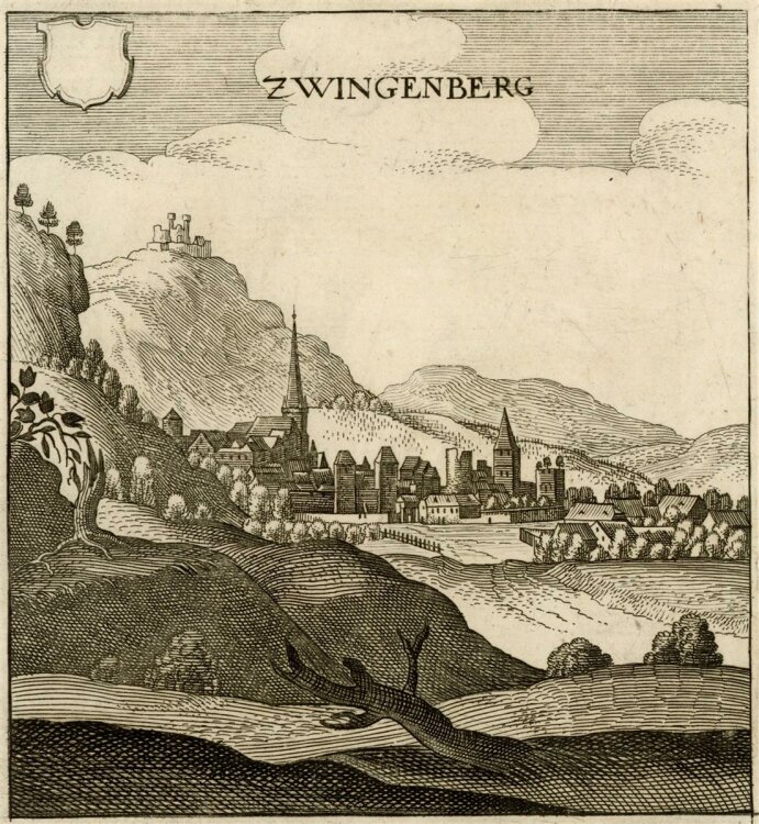 Merian - Zwingenberg - Kupferstich - o.J.