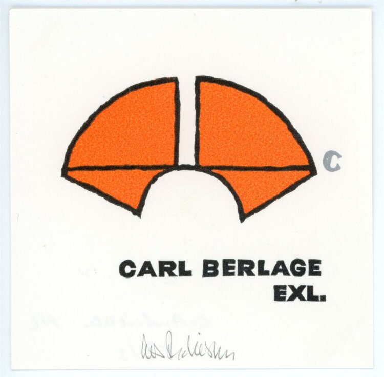 C. Andriessen - Exlibris von Carl Berlage - Druckgrafik - o.J.