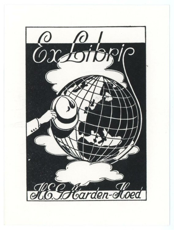 unbekannt - Exlibris von H. E. Aarden-Hoed - Druckgrafik - 1948