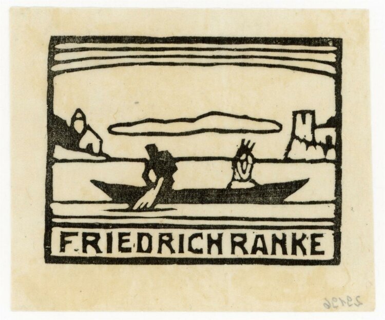 unbekannt - Exlibris von Friedrich Ranke - Holzschnitt - o.J.