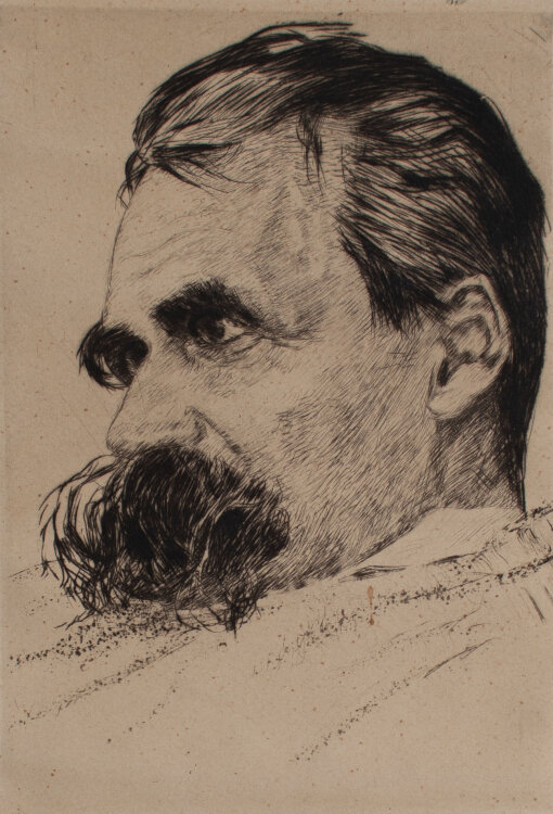 Hans Olde - Porträt Fr. Nietzsche -...