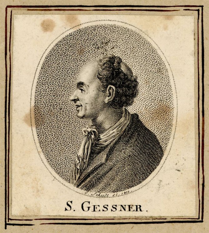 C. Schule - Bildnis des Salomon Gessner - Radierung - 1810