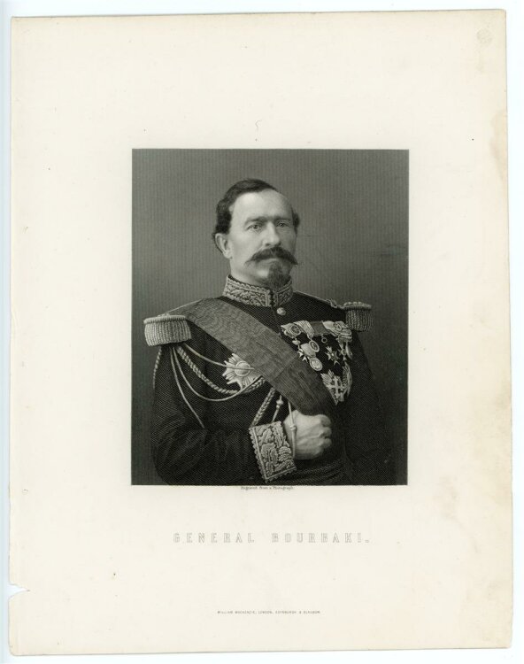 unbekannt - Portrait des Gernerals Charles Denis Bourbaki...