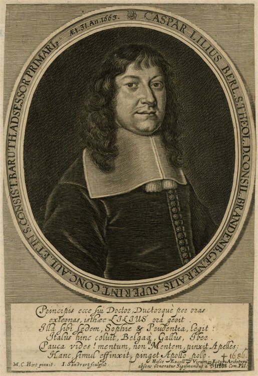 Jacob von Sandrart - Bildnis des Caspar von Lilien - Kupferstich - o.J.