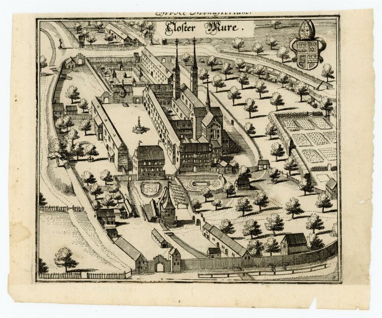 Matthäus Merian - Ansicht Closter Mure - Kupferstich - ca. 1650