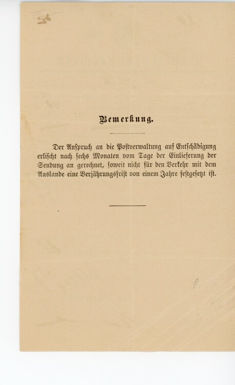 Königreich Bayern - Post-Aufgabeschein - Aufsess - 07.06.1897