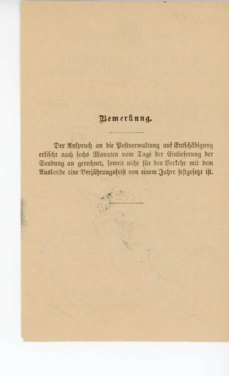 Königreich Bayern - Post-Aufgabeschein - Aufsess - 29.05.1896